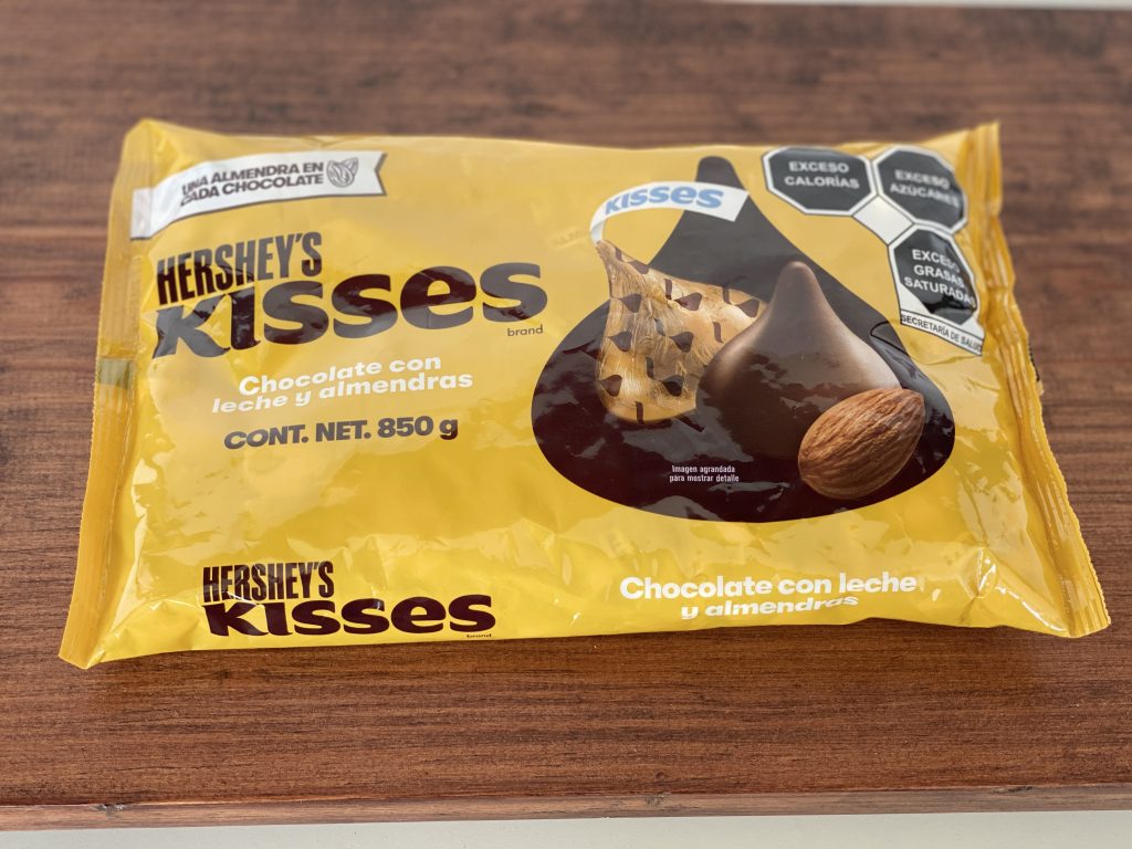 Hersheys Kisses Almendra chocolate dulce y leche