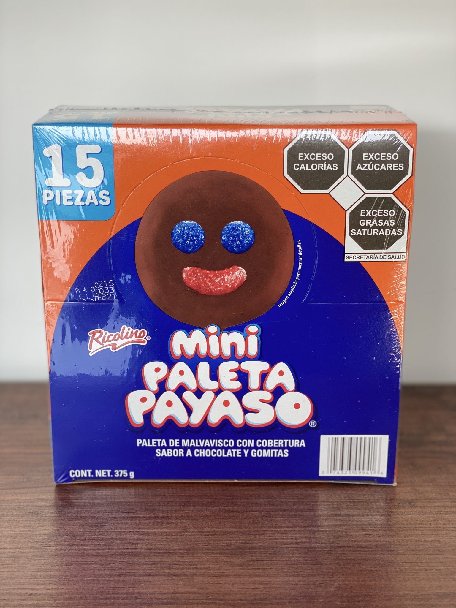 Mini Paleta Payaso Caja Con 15 Piezas Dulcería Y Chocolatera Caramelle